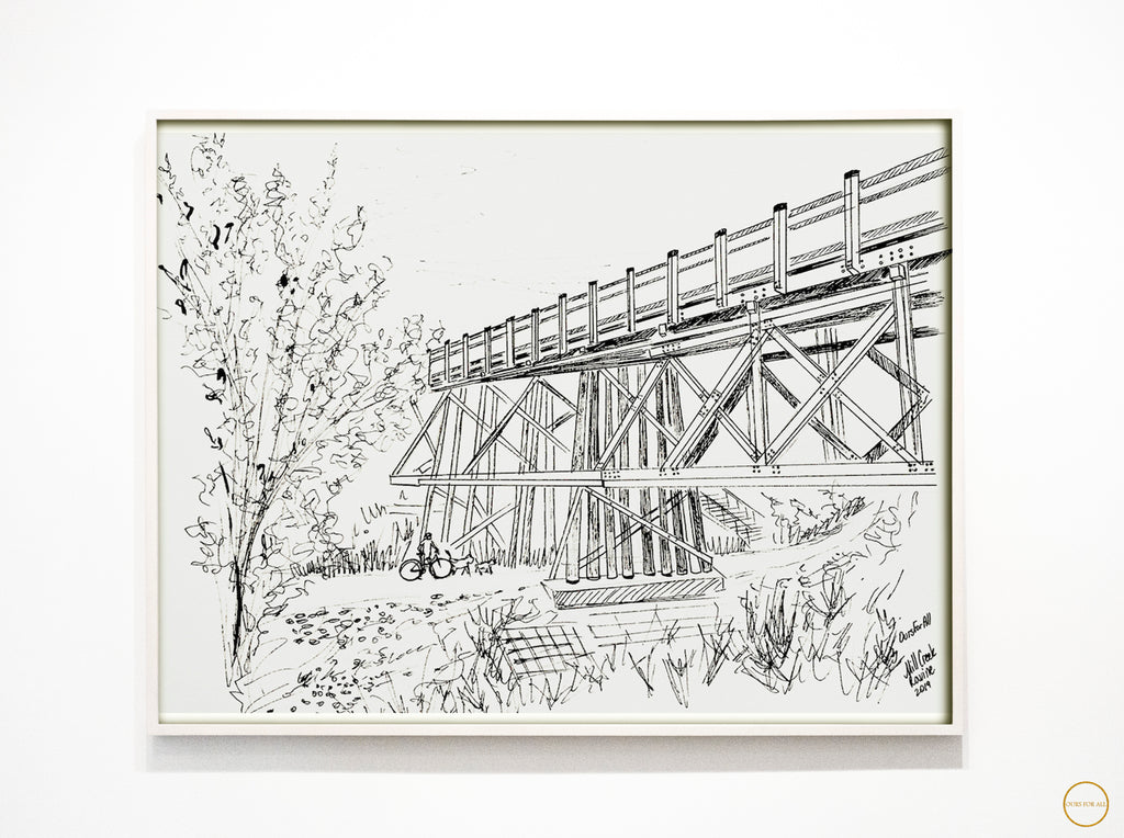 #YEG Mill Creek Ravine Art Print
